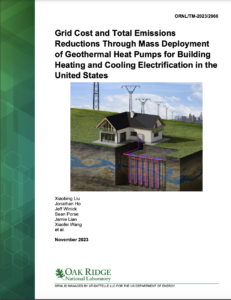 Grid Cost and Total Emissions Reductions Through Mass Deployment of Geothermal Heat Pumps for Building Heating and Cooling Electrification in the United States